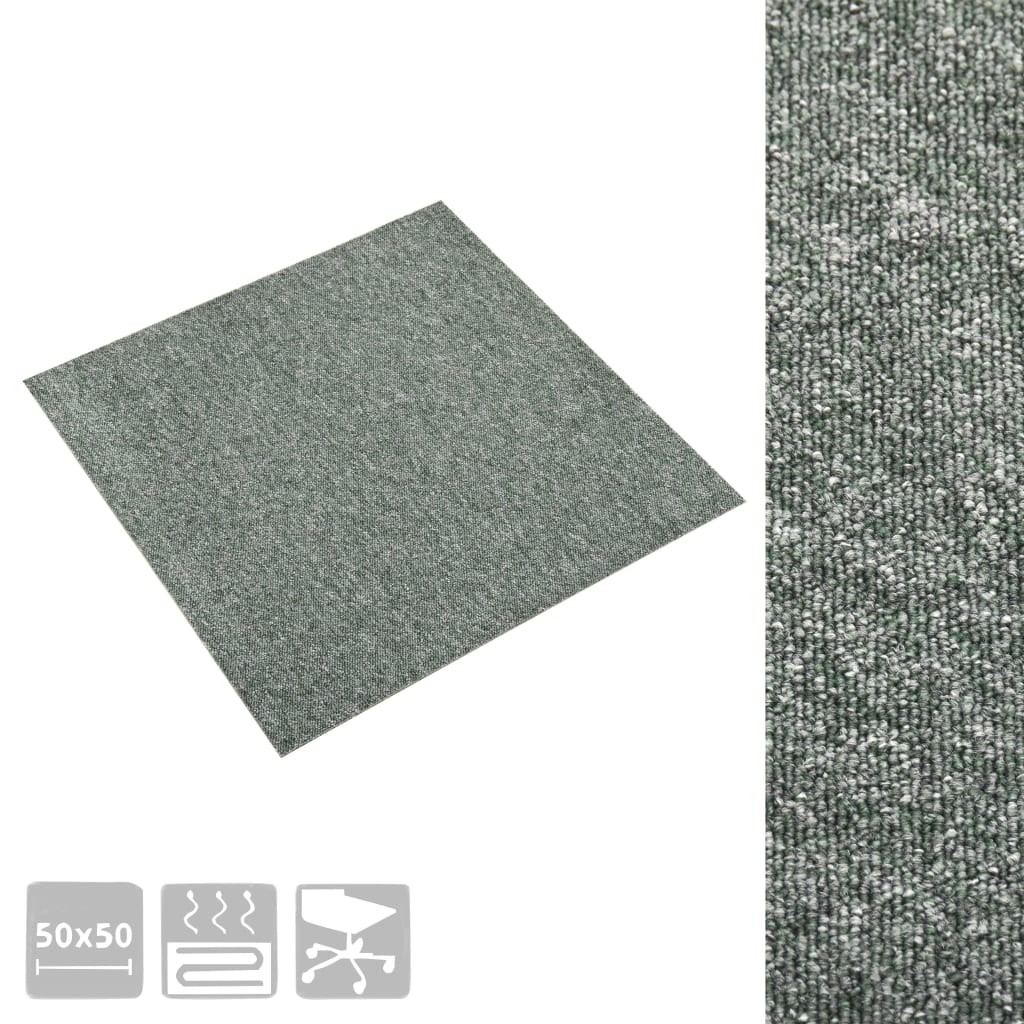 Dalles de moquette 20 pcs 5 m² 50x50 cm