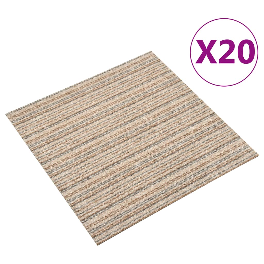 Dalles de moquette 20 pcs 5 m² 50x50 cm