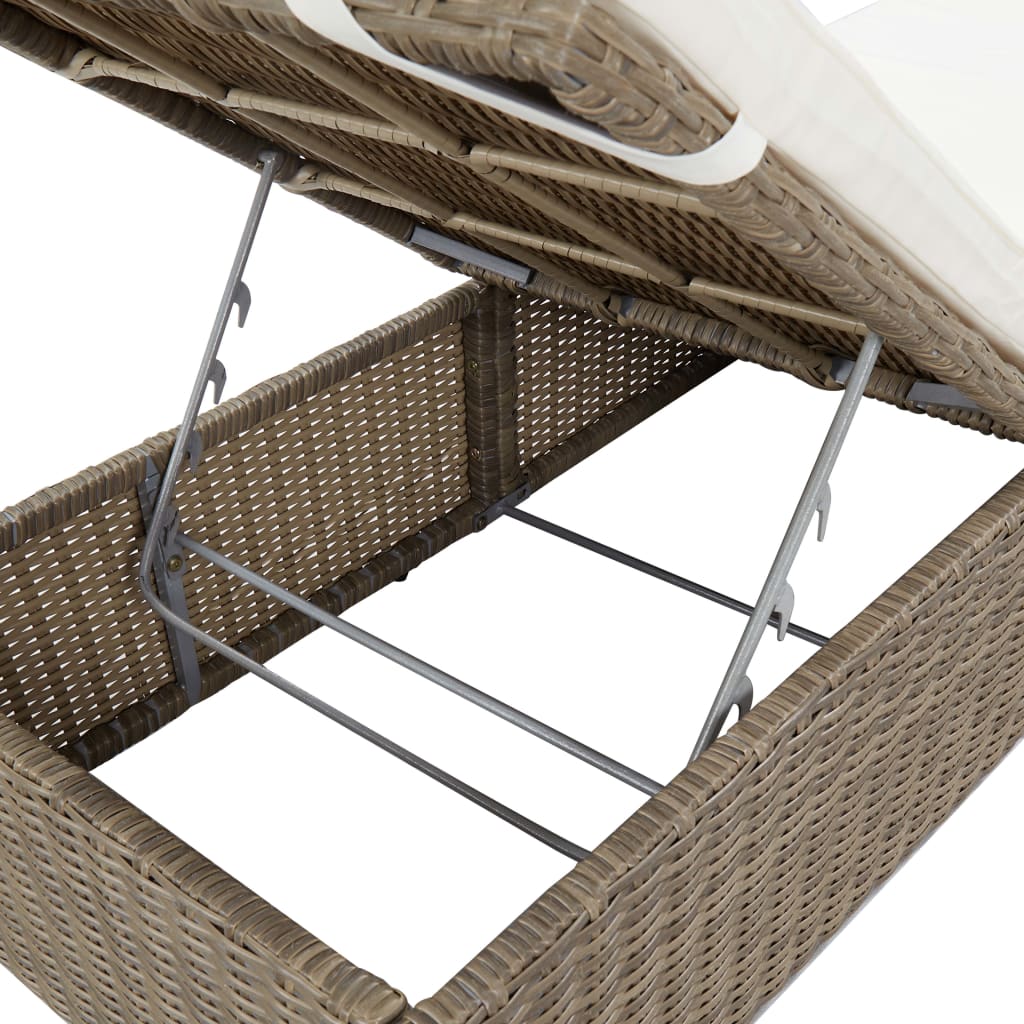 Ligbed poly rattan