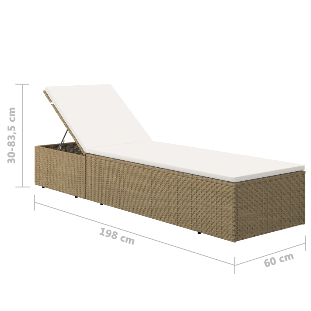 Ligbed poly rattan