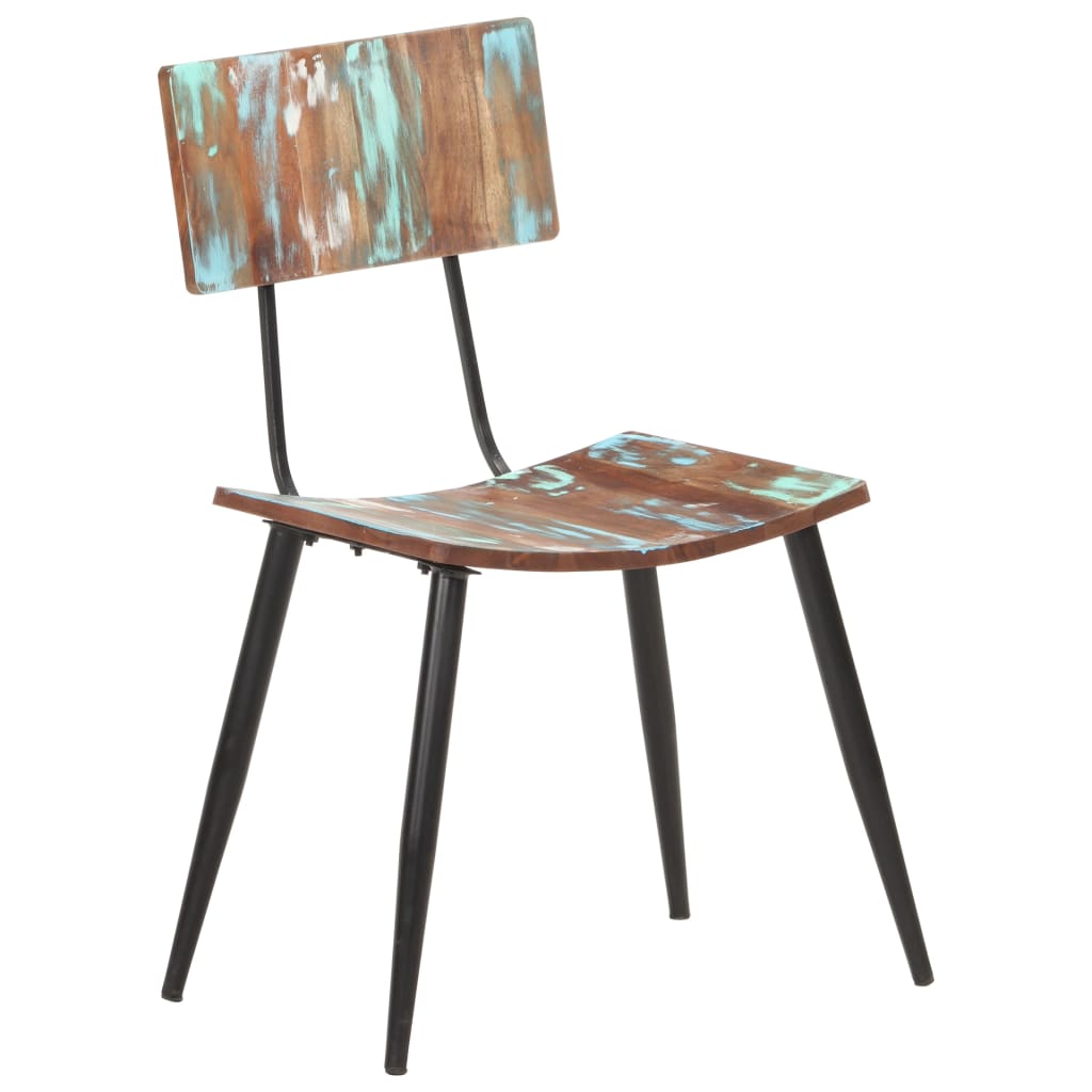 Eetkamerstoelen 6 st massief gerecycled hout