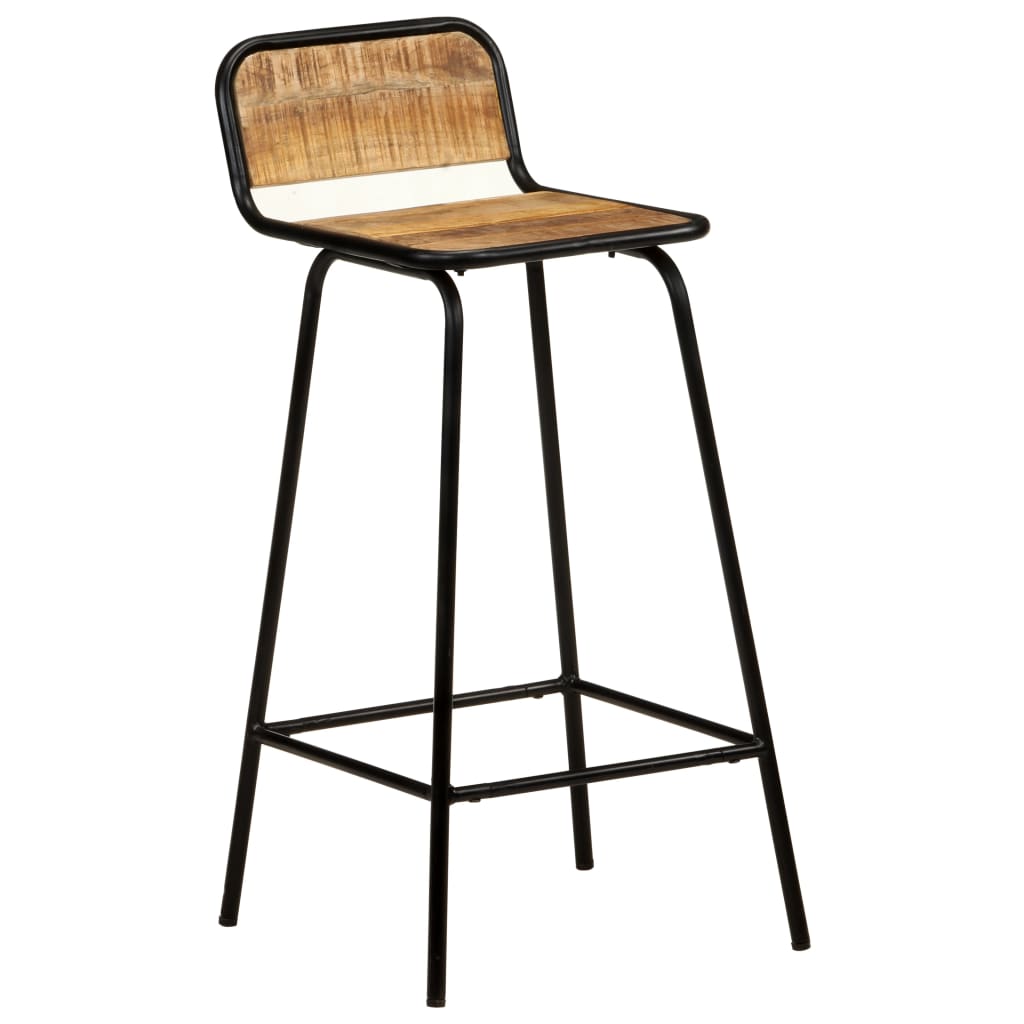 Barstoelen 4 st massief gerecycled hout