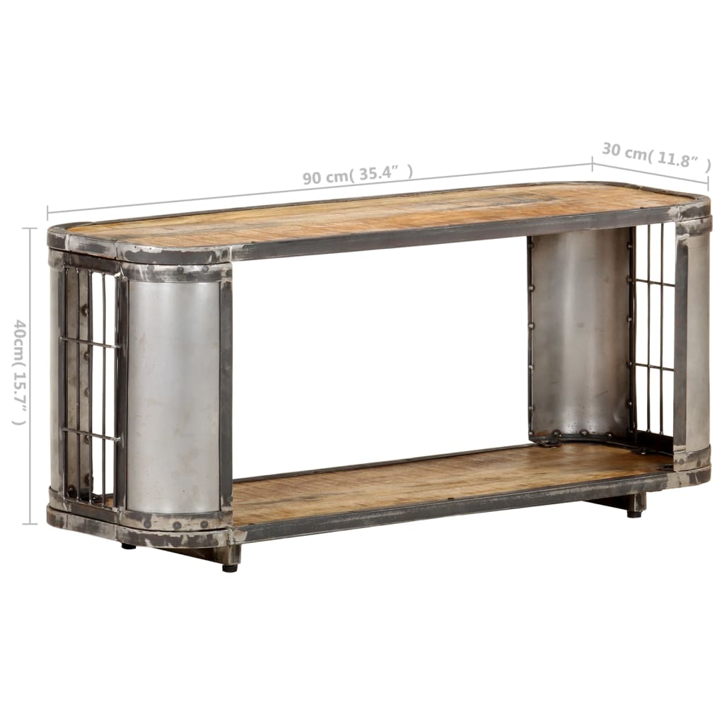 Tv-meubel 150x30x40 cm massief mangohout