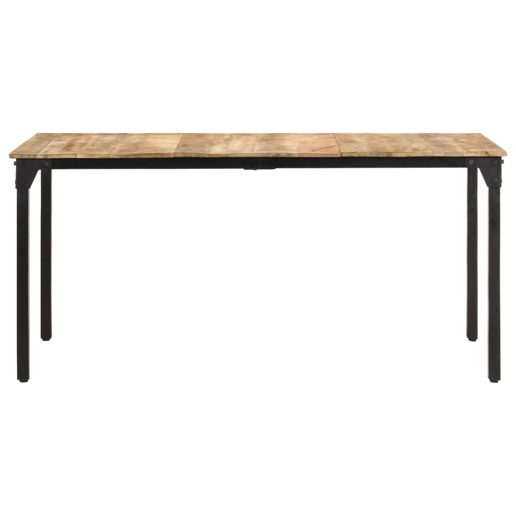 Eettafel 200x100x76 cm ruw mangohout