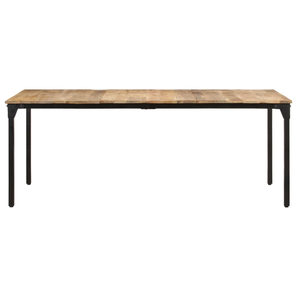 Eettafel 220x100x76 cm ruw mangohout