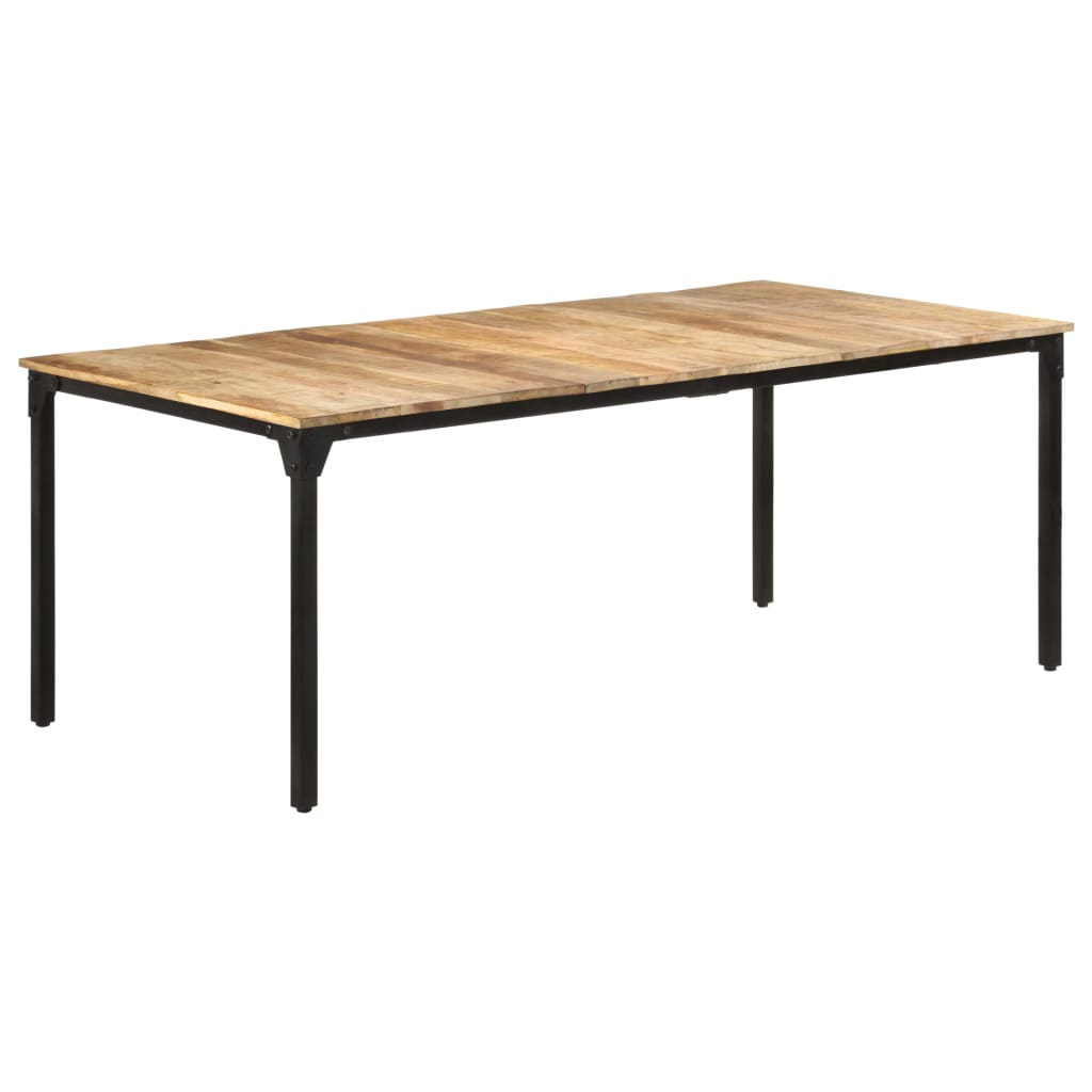 Eettafel 220x100x76 cm ruw mangohout