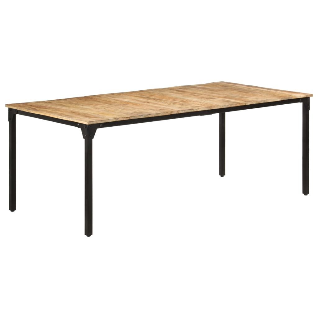 Eettafel 220x100x76 cm ruw mangohout