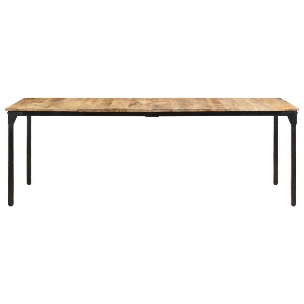 Eettafel 200x100x76 cm ruw mangohout