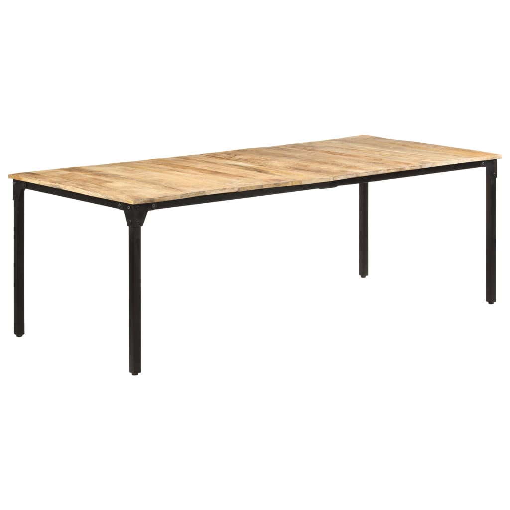 Eettafel 220x100x76 cm ruw mangohout