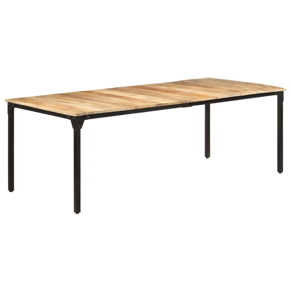 Eettafel 200x100x76 cm ruw mangohout