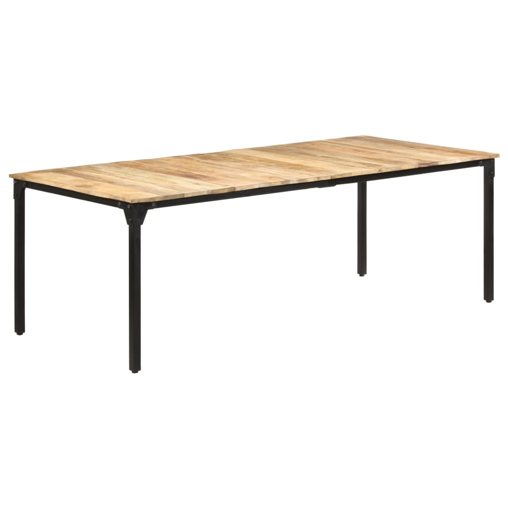 Eettafel 220x100x76 cm ruw mangohout