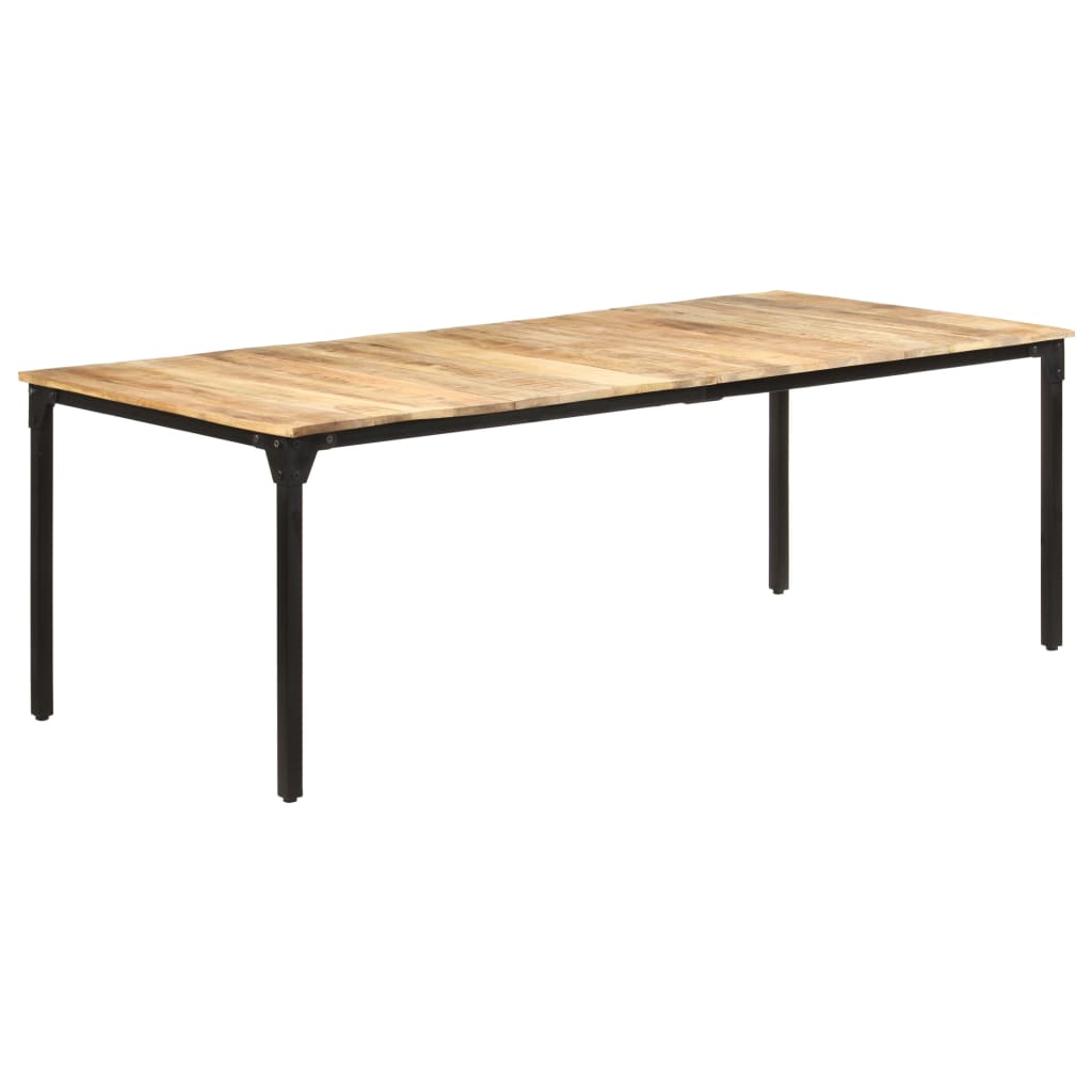 Eettafel 220x100x76 cm ruw mangohout