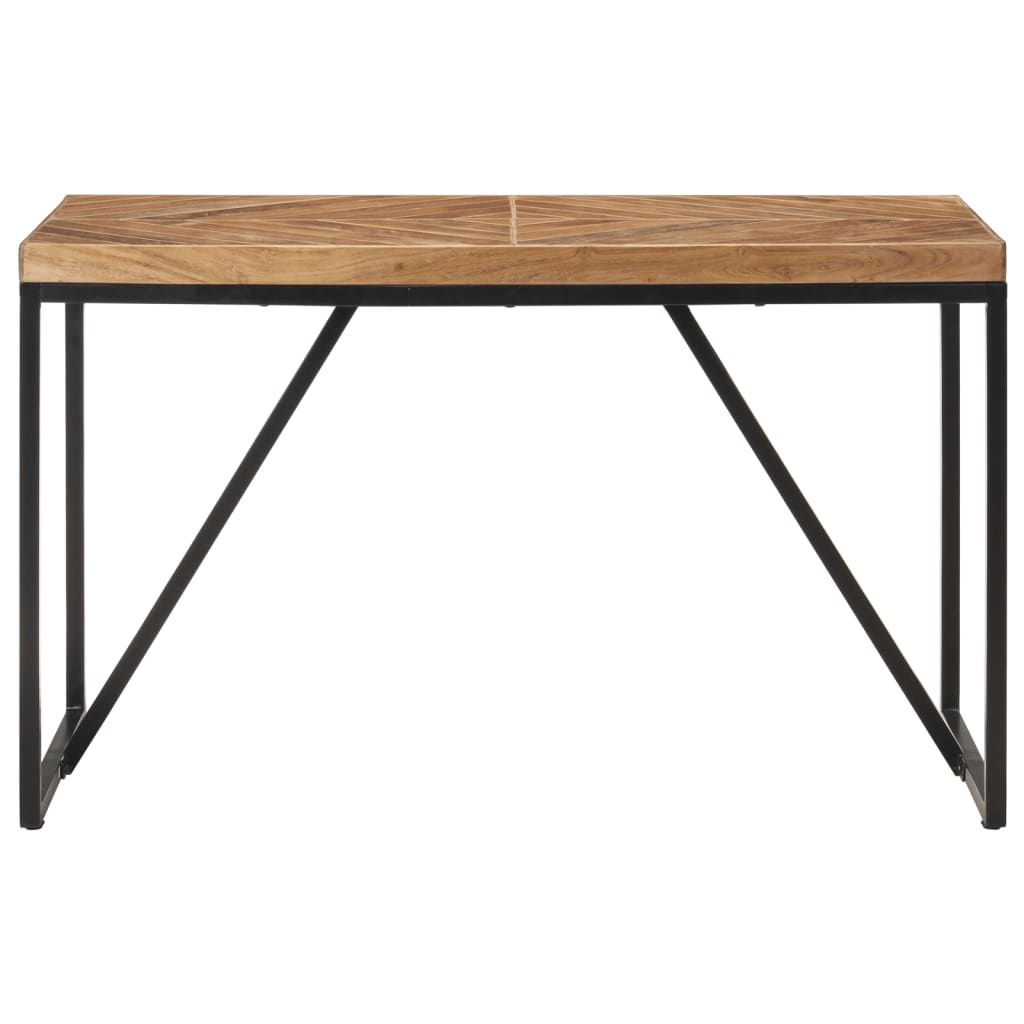 Table à manger 120x60x76 cm en bois d'acacia massif et bois de manguier