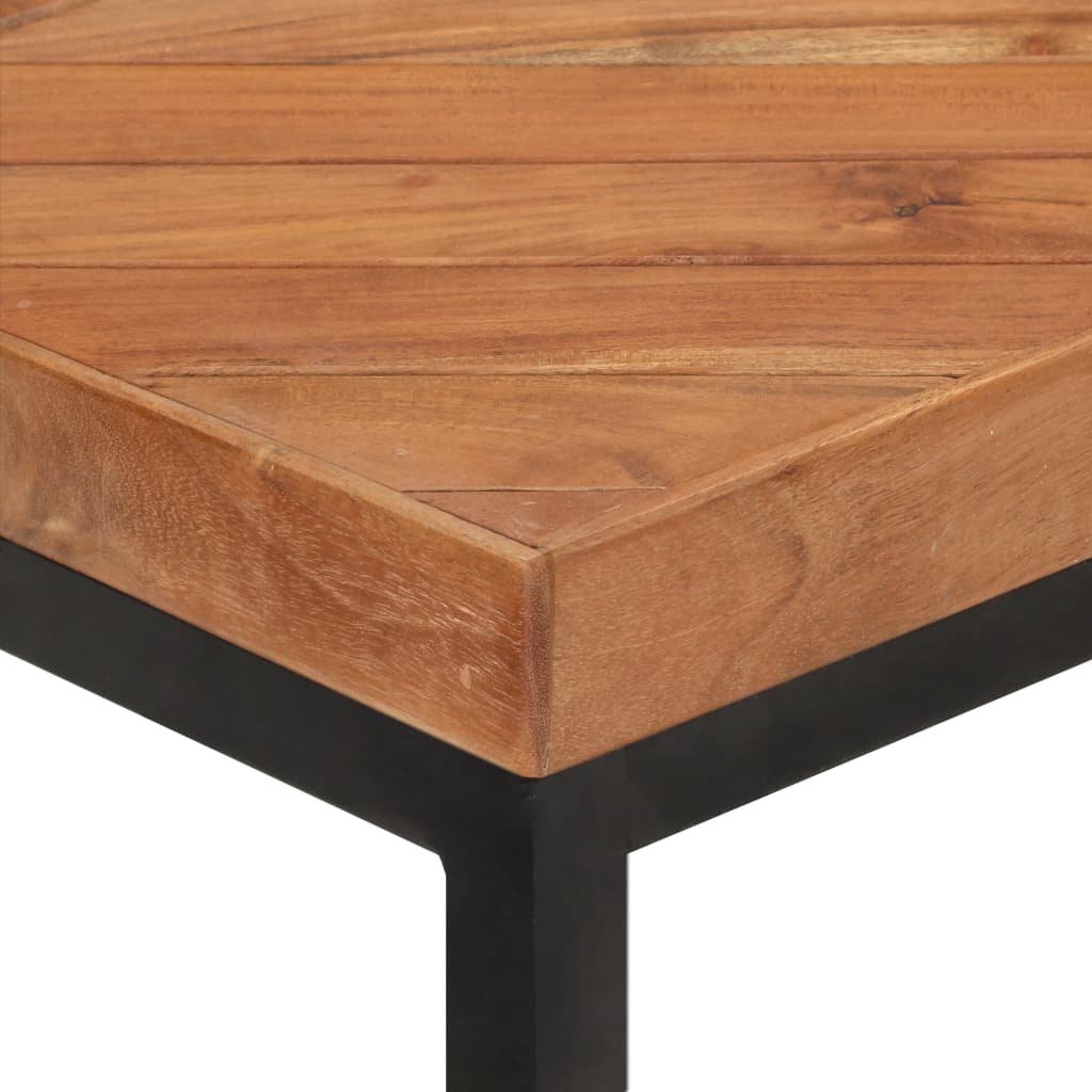 Table à manger 120x60x76 cm en bois d'acacia massif et manguier