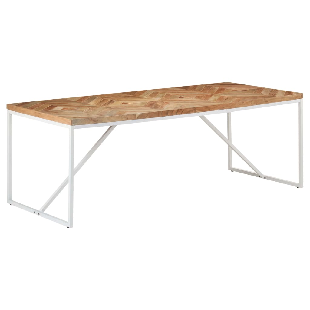 Table à manger 120x60x76 cm en bois d'acacia massif et manguier