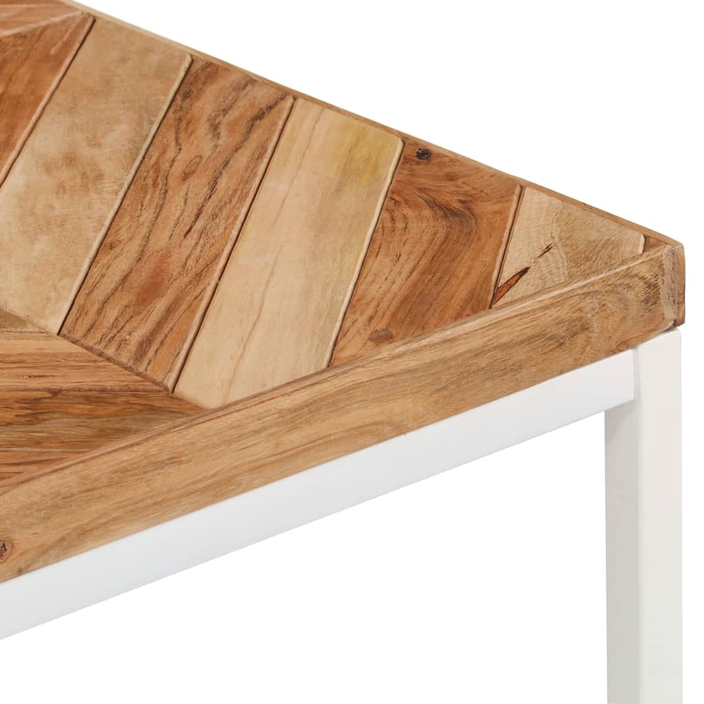 Table à manger 120x60x76 cm en bois d'acacia massif et manguier