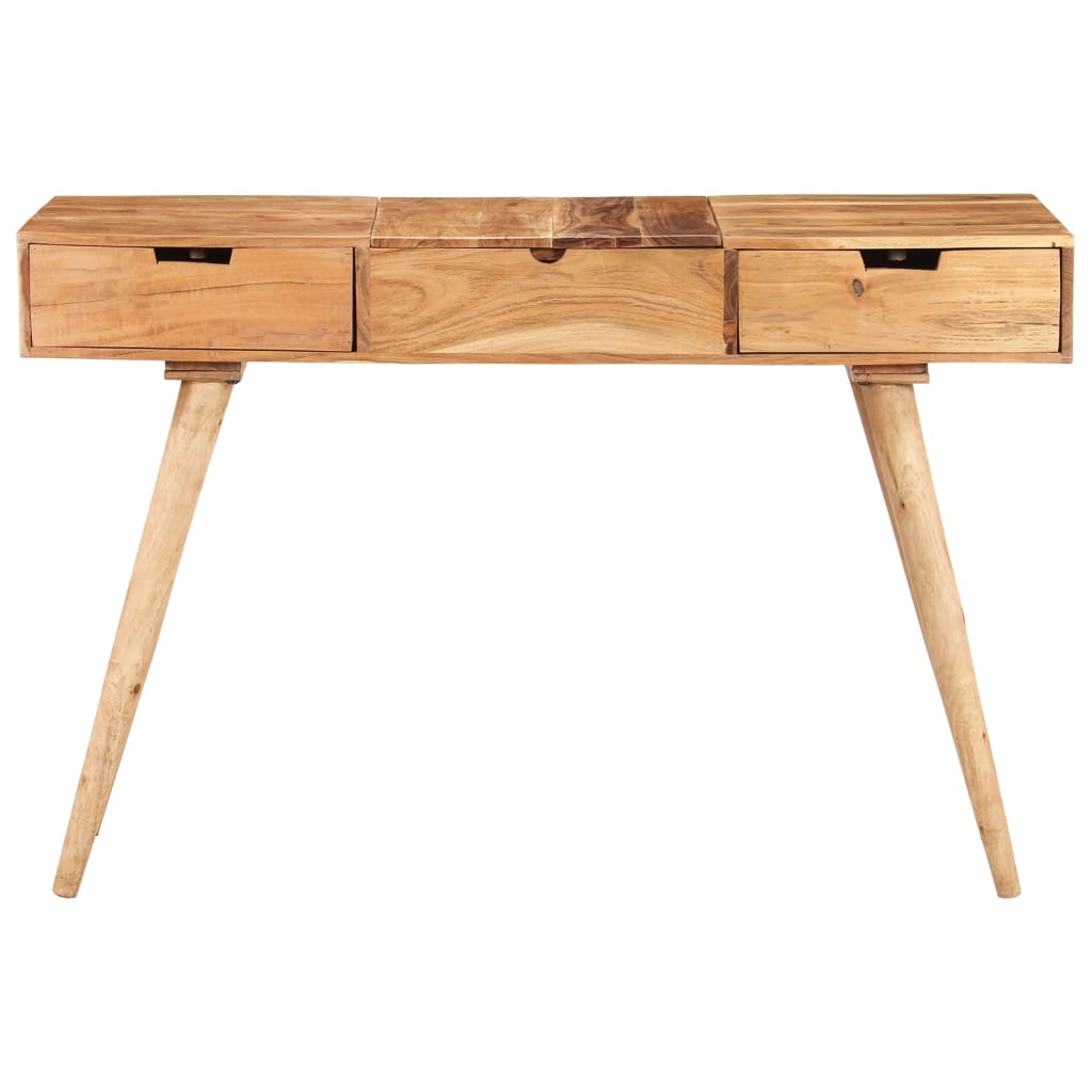 Kaptafel met spiegel 112x45x76 cm massief gerecycled hout