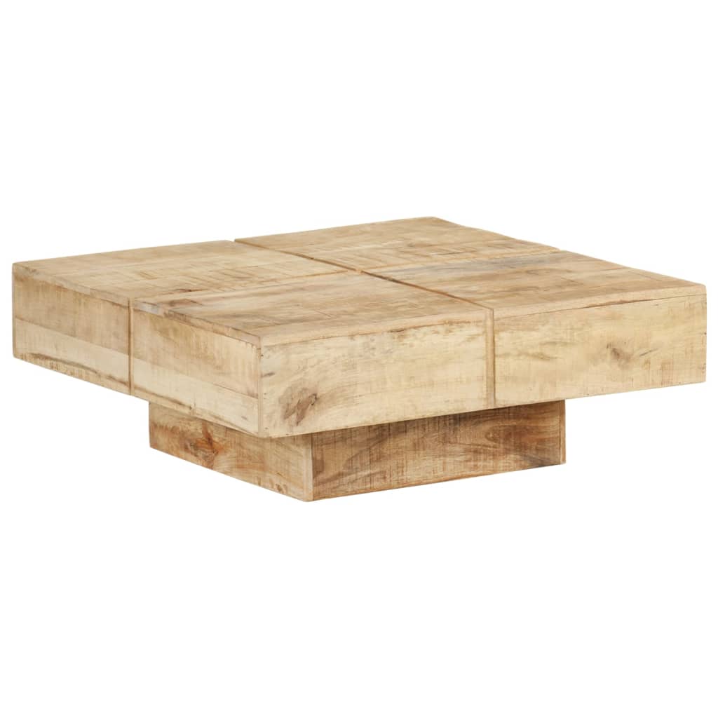 Table basse 80x80x28 cm bois massif recyclé