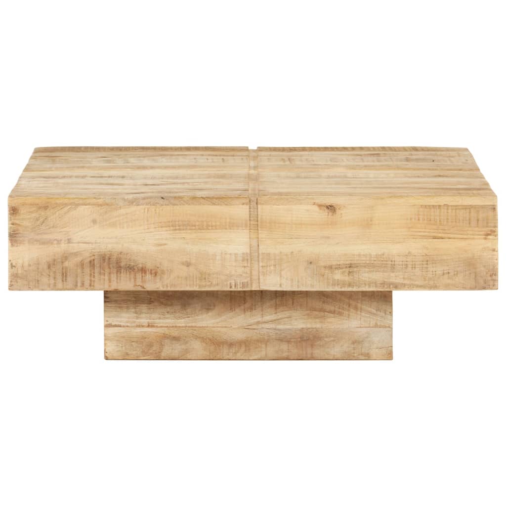 Table basse 80x80x28 cm bois massif recyclé