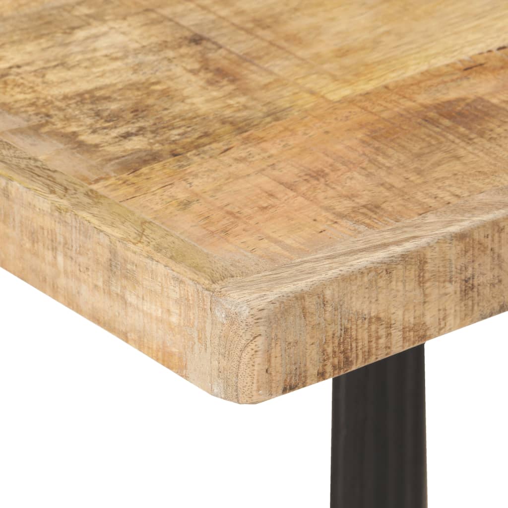 Table bistro 60x60x77 cm bois de manguier brut