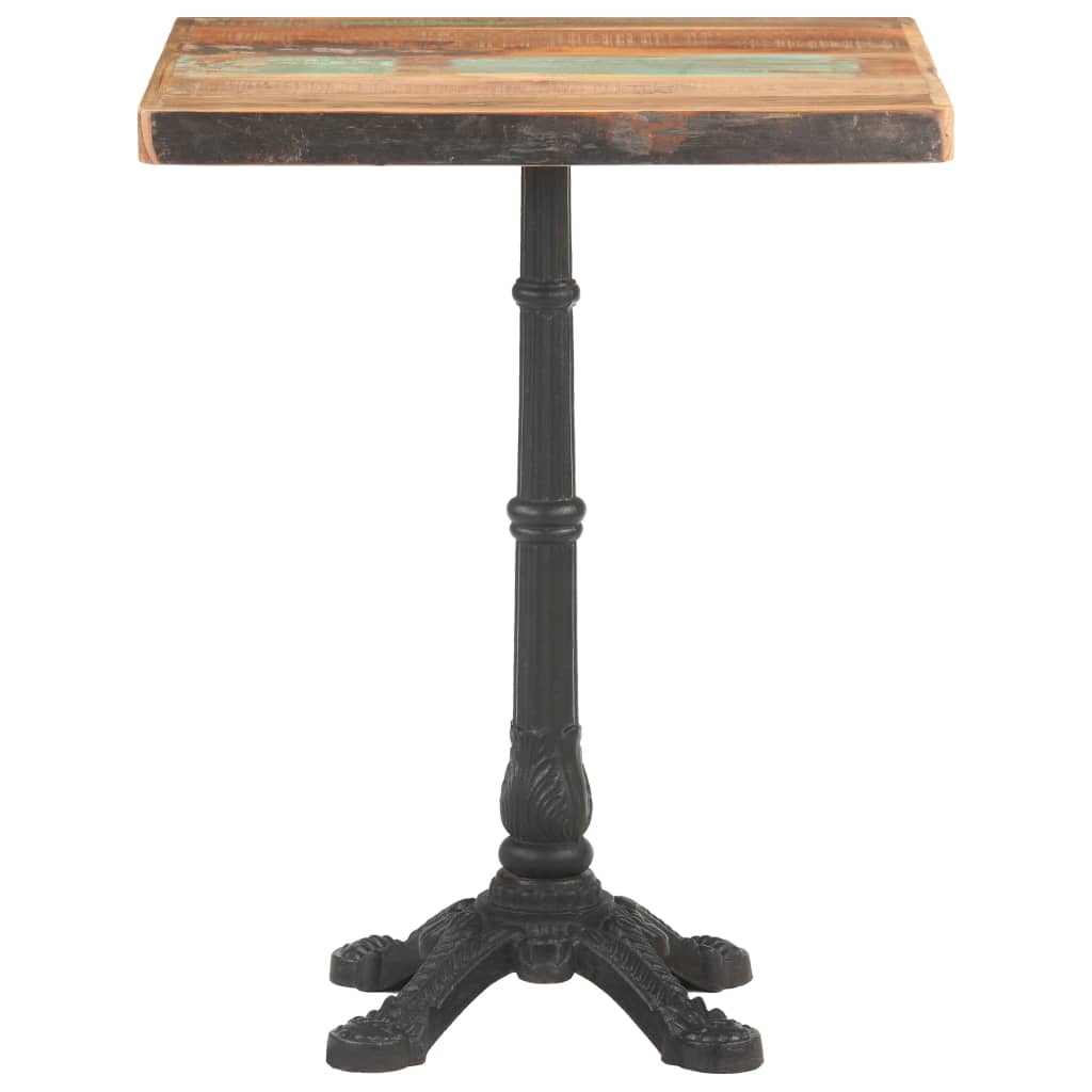 Table bistro 60x60x77 cm bois de manguier brut