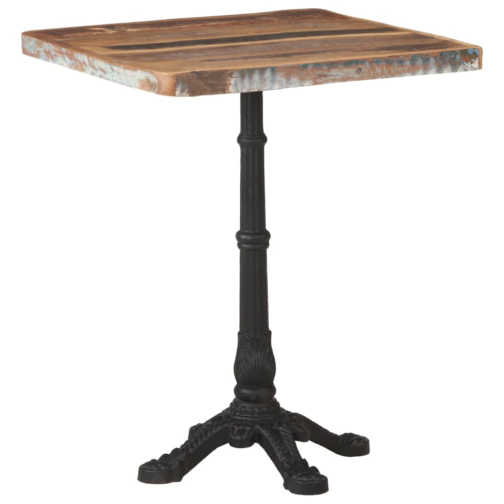 Table bistro 60x60x77 cm bois de manguier brut