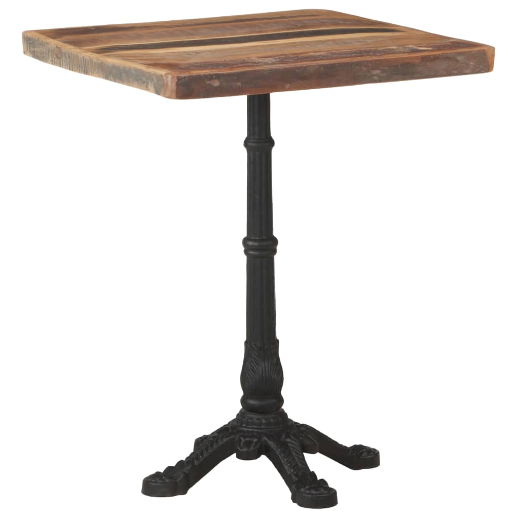 Table bistro 60x60x77 cm bois de manguier brut