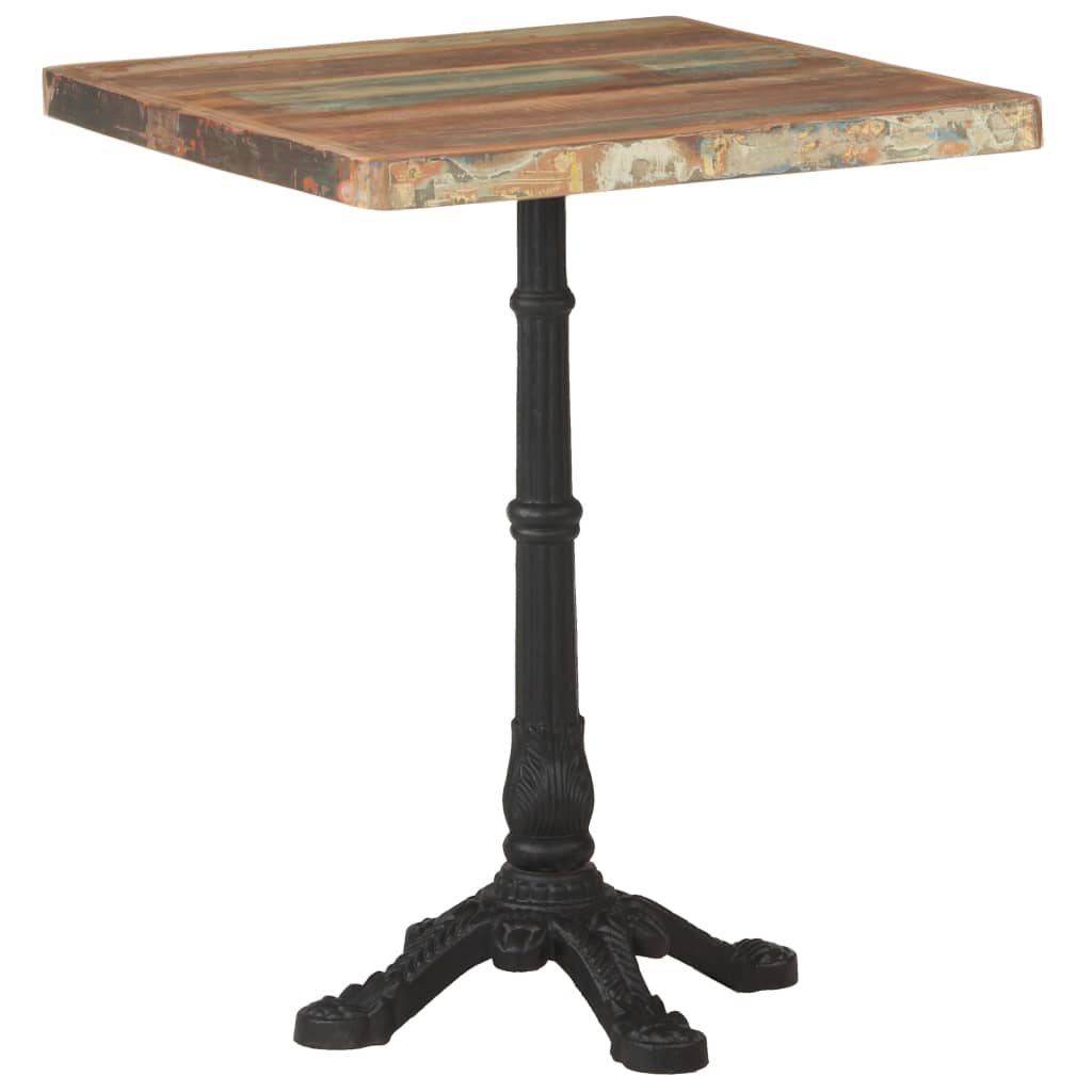 Table bistro 60x60x77 cm bois de manguier brut