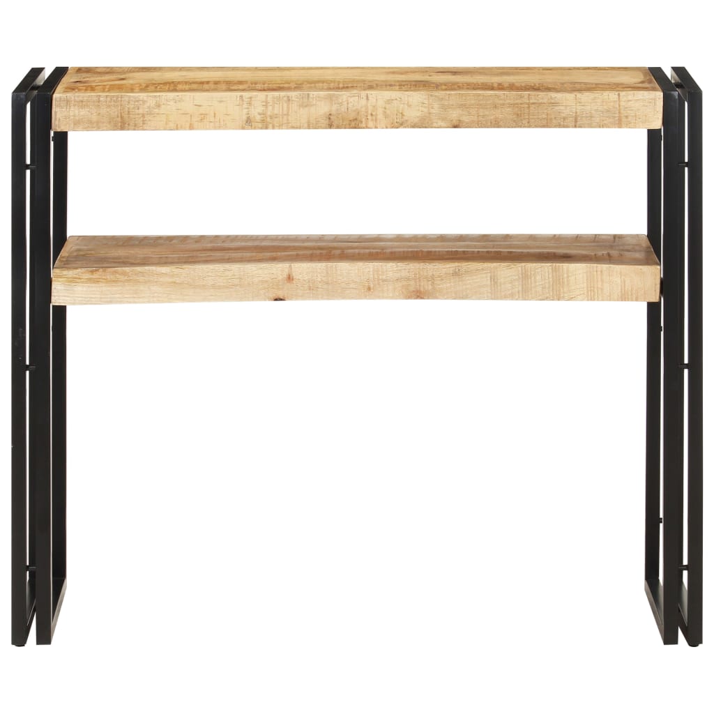 Table console 120x30x75 cm bois de manguier brut