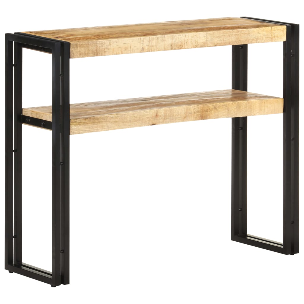 Table console 120x30x75 cm bois de manguier brut