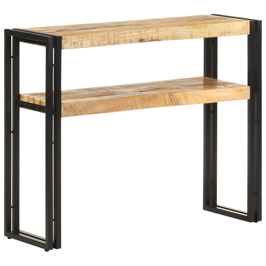 Table console 120x30x75 cm bois de manguier brut