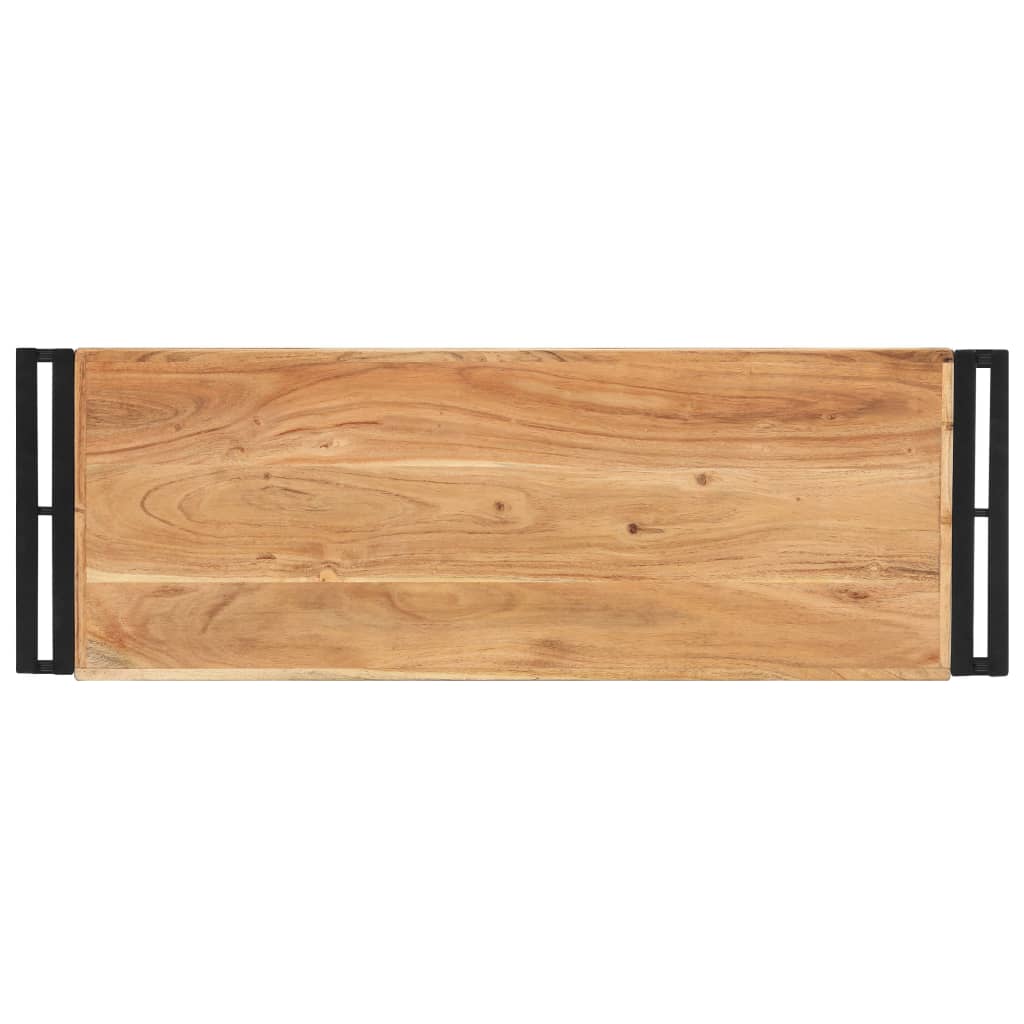 Wandtafel 120x30x75 cm ruw mangohout