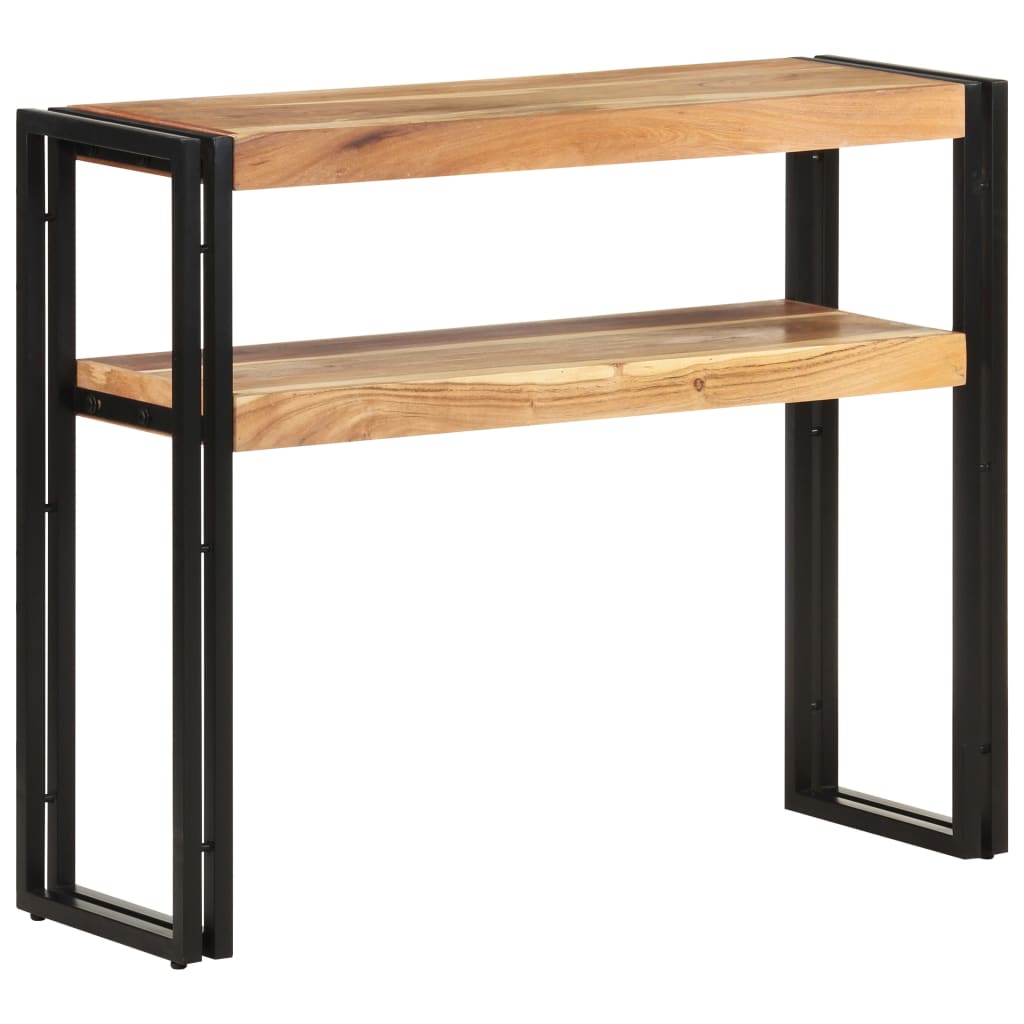 Table console 120x30x75 cm bois de manguier brut