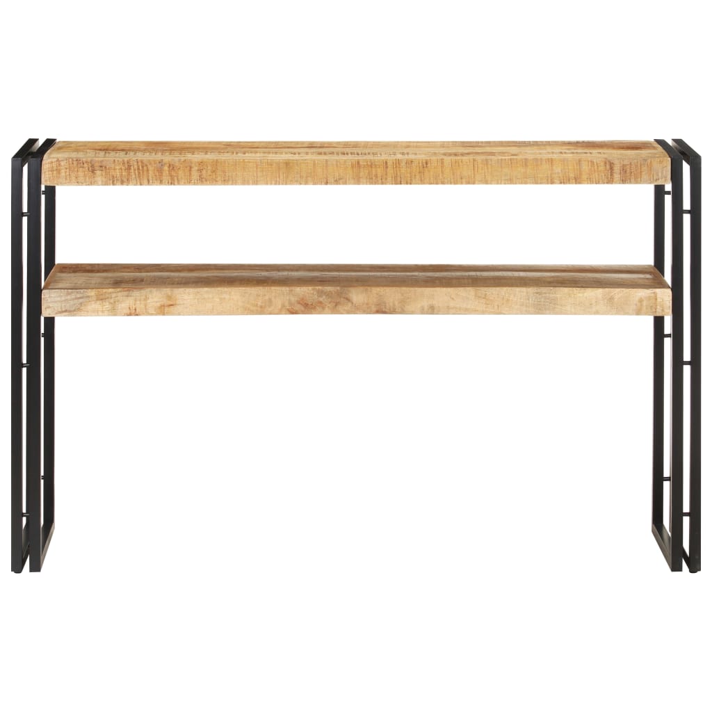 Table console 120x30x75 cm bois de manguier brut