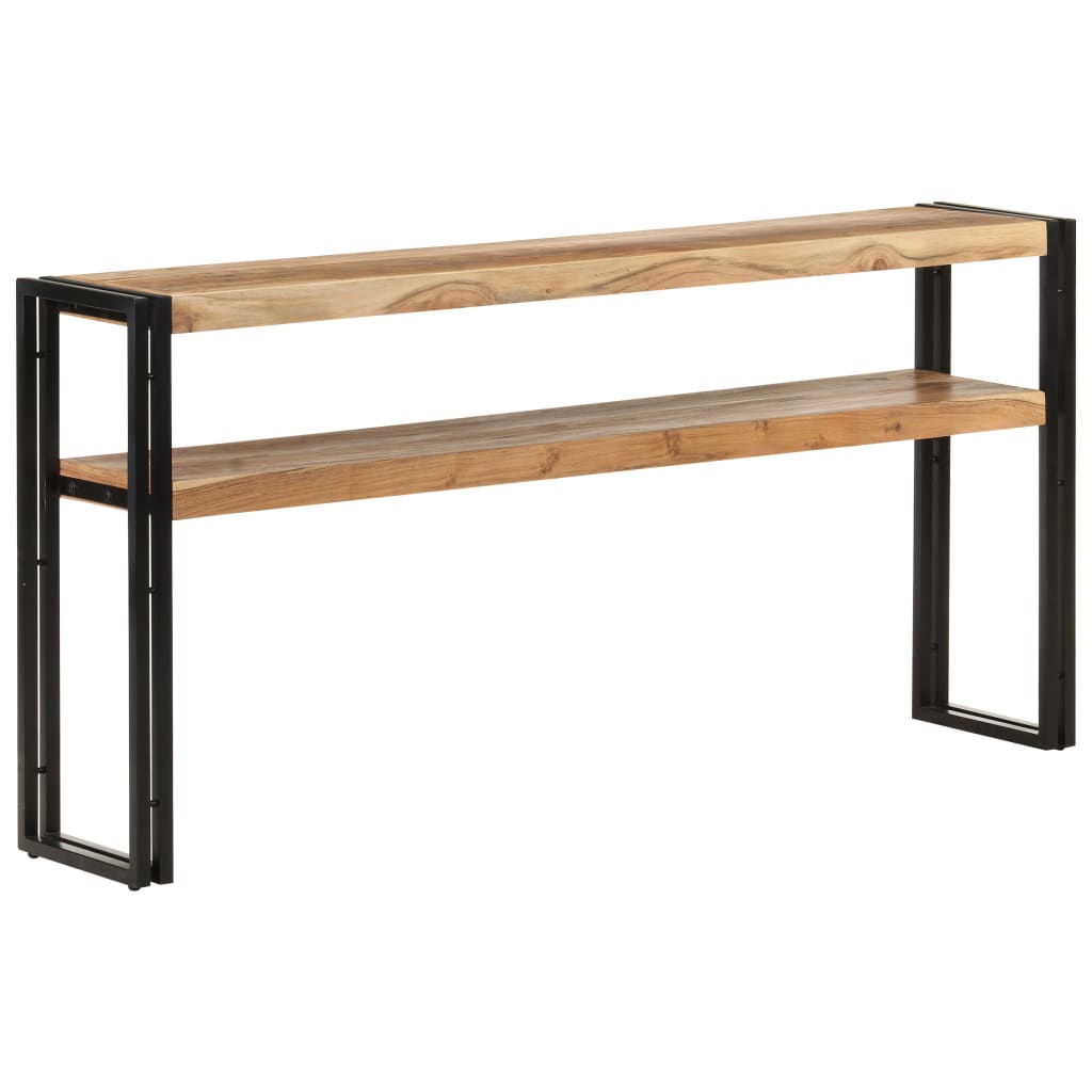 Table console 120x30x75 cm bois de manguier brut