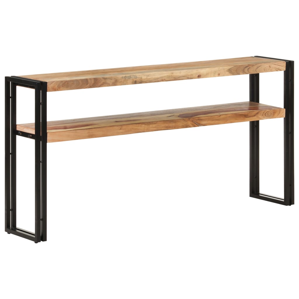 Table console 120x30x75 cm bois de manguier brut