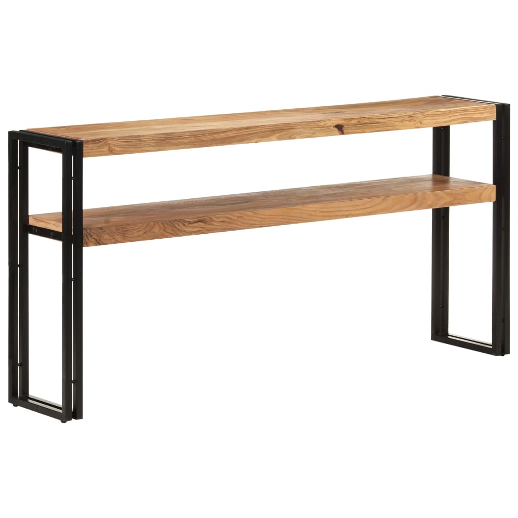 Table console 120x30x75 cm bois de manguier brut