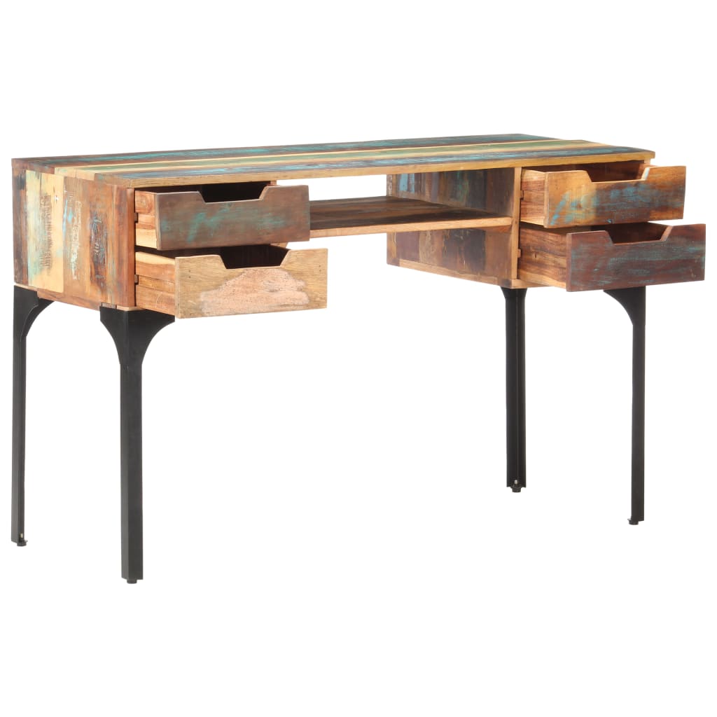 Bureau 118x48x75 cm massief gerecycled hout