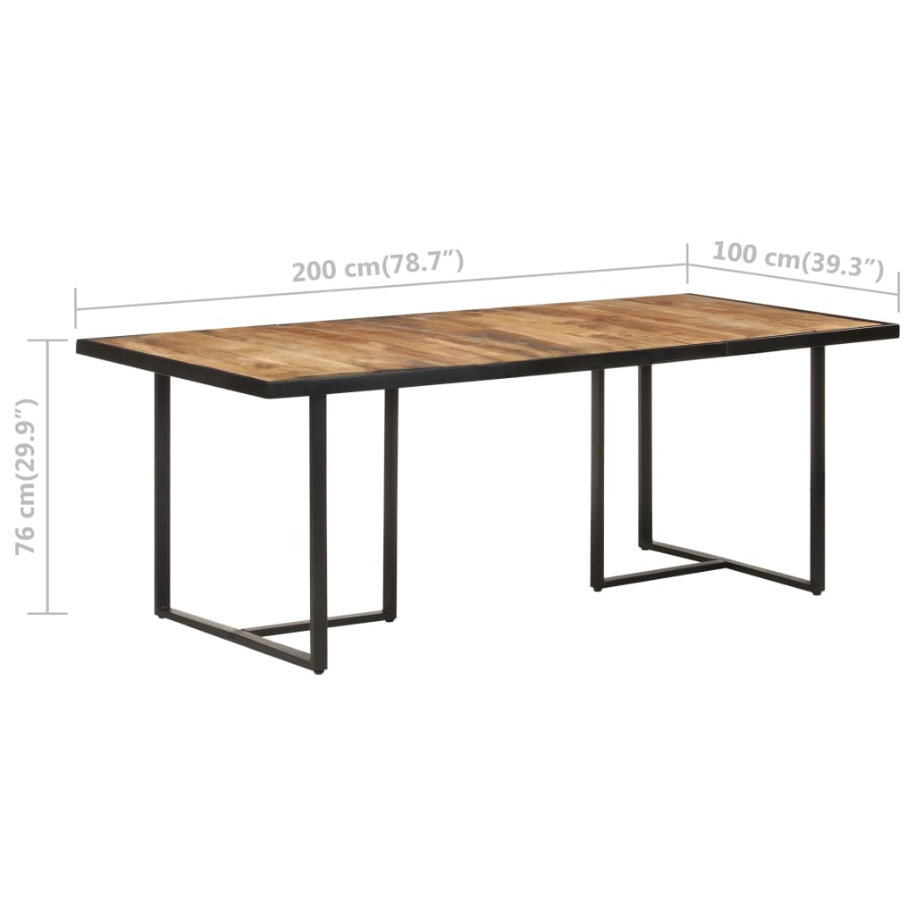 Eettafel 160 cm massief gerecycled hout