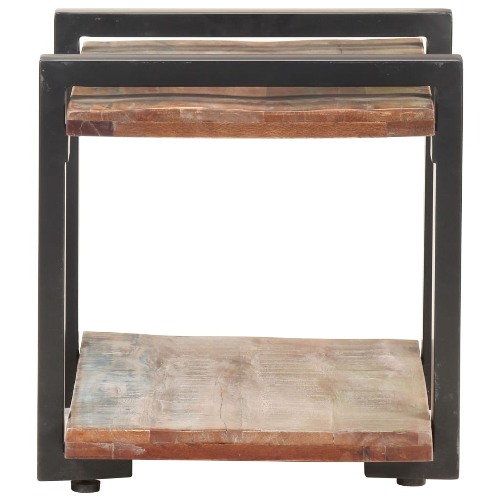 Meuble TV 90x40x40 cm bois de manguier brut