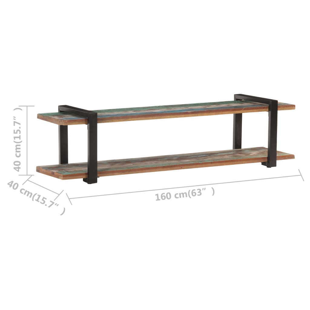 Tv-meubel 90x40x40 cm ruw mangohout