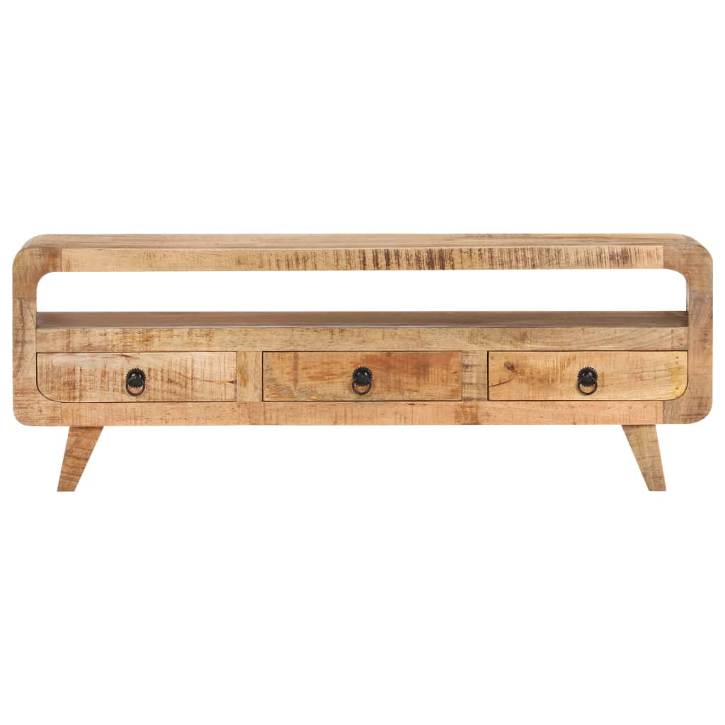 Meuble TV 117x30x41 cm bois massif recyclé