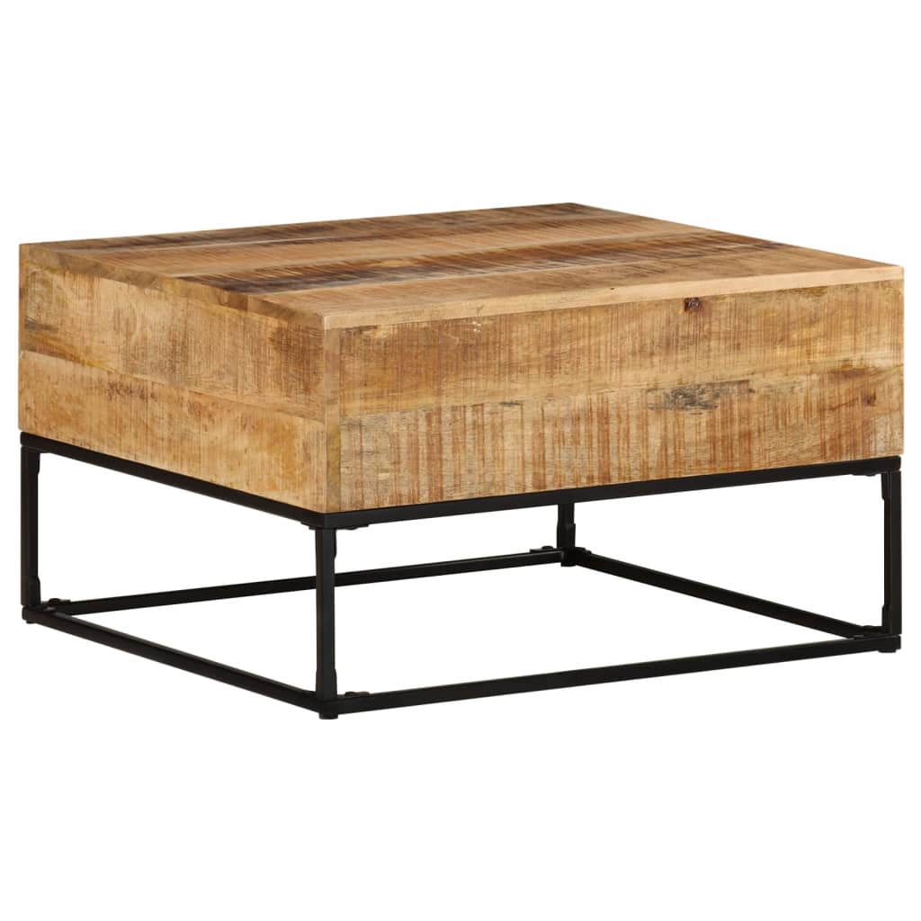 Table basse 68x68x41 cm en bois d'acacia massif