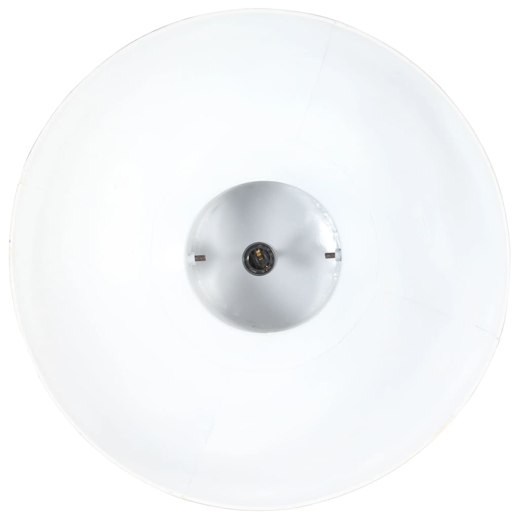 Hanglamp industrieel rond 25 W E27 52 cm mangohout grijs