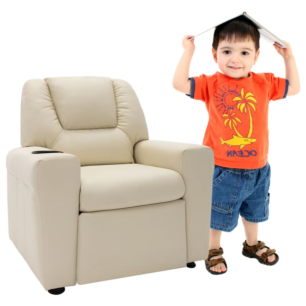 Fauteuil enfant réglable en simili cuir