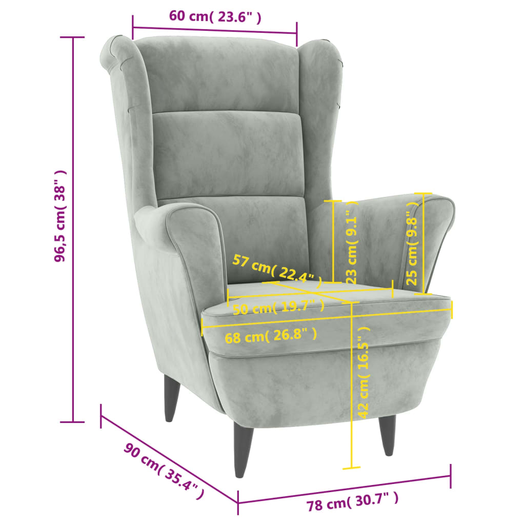 Fauteuil fluweel