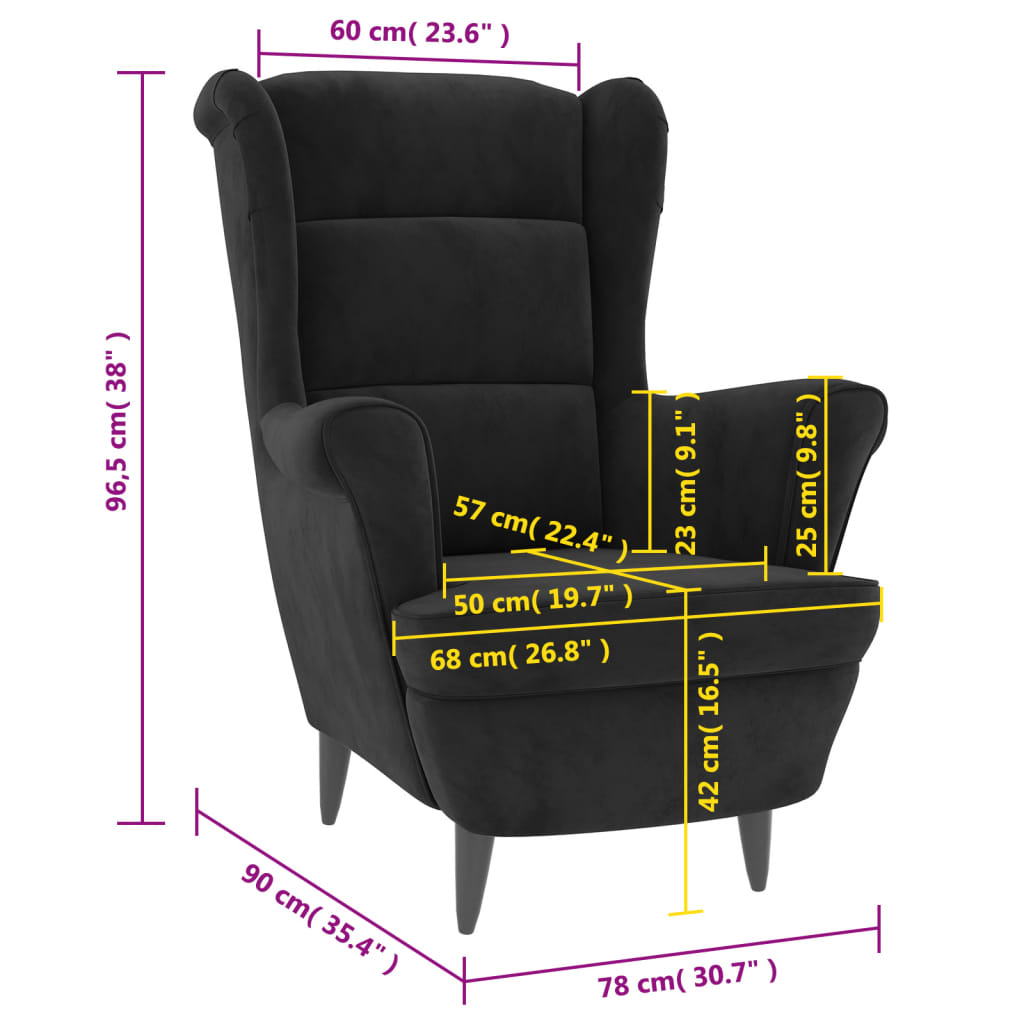 Fauteuil fluweel