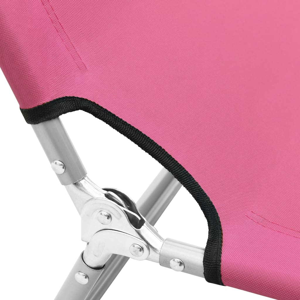 Chaise longue pliable avec dossier réglable