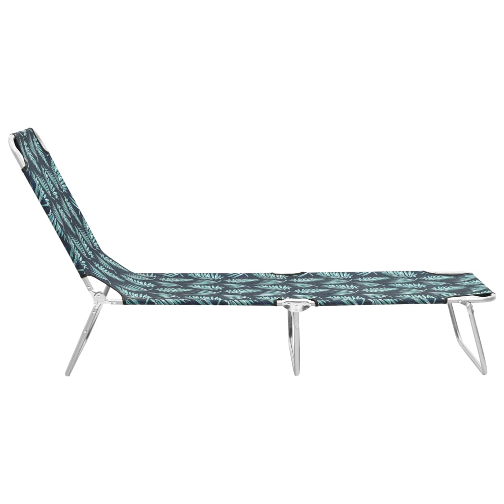 Chaise longue pliable avec dossier réglable