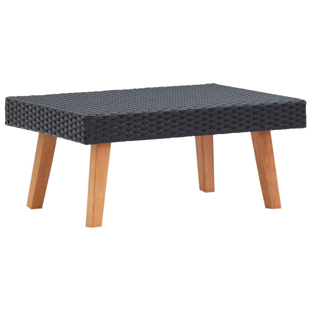 Table de jardin en poly rotin